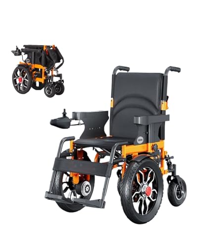 zhyunvd Leicht Rollstuhl Elektrisch Faltbar,Elektrorollstuhl,Kompakter Strom Rollstuhl,Faltbar Mit Herausnehmbare 10AH Lithium Batterie Und 250W Doppelmotoren,Für Senioren Und Behinderung 30A von zhyunvd