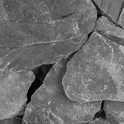 zierkiesundsplitt Canadian Slate Anthrazitgrau/Schwarz Gabionensteine Bruchsteine 1000kg Big Bag 60-180mm von zierkiesundsplitt