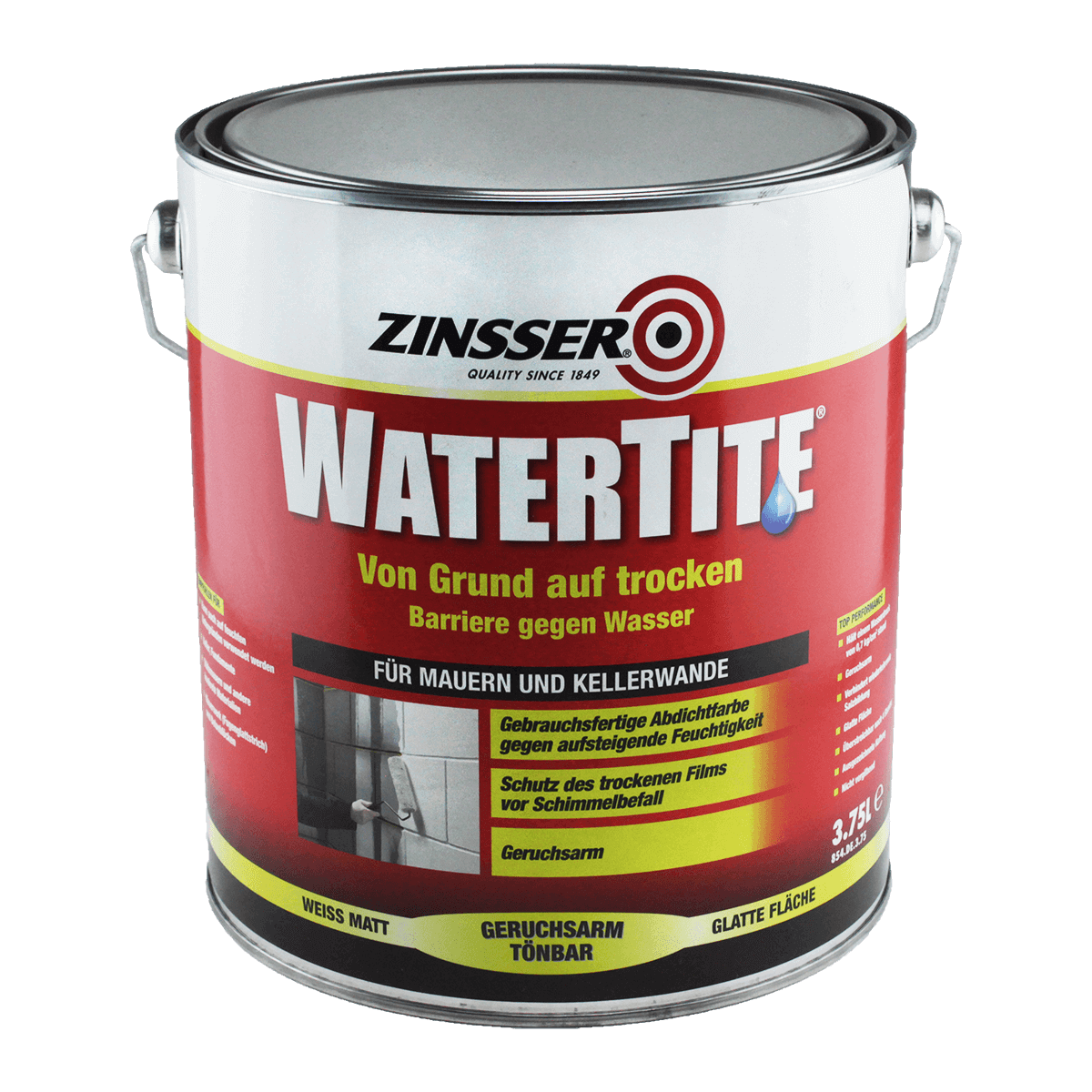 Zinsser Watertite Isolier & Abdichtungsfarbe von zinsser