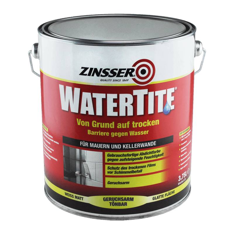 Zinsser Watertite Isolier & Abdichtungsfarbe von zinsser