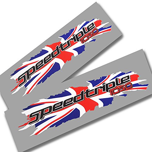 ziondesigns Triumph Speed Triple 1050 Union Flagge Design Grafiken Aufkleber Aufkleber X 2 Klein 1050 Flach Farbe von ziondesigns