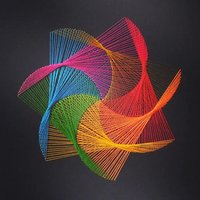 Chakra Spiral - Hand Embroidered Energetic Picture | Spiritual Art Chakra Spiral - Hand Embroidered Energetic Picture | Spiritual Art von zirkusi