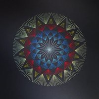 Mandala 01 Black - Hand Embroidered Energetic Picture | Spiritual Art Mandala 01 Black - Hand Embroidered Energetic Picture | Spiritual Art von zirkusi