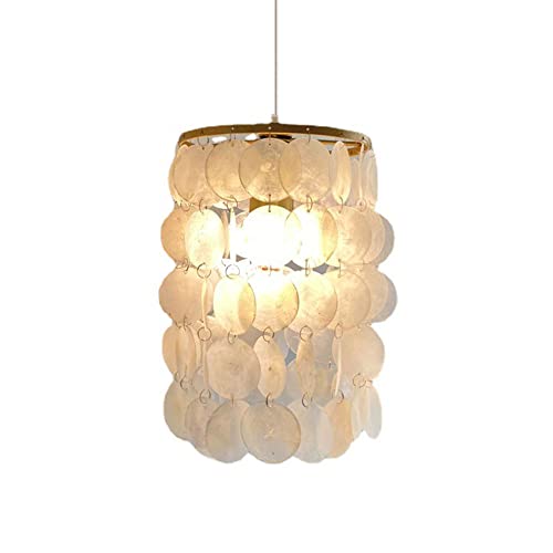 zishuo shop Wandlampen, Einfache Muschel Windspiel Kronleuchter Metallrahmen Fritillary Art Hängelamschlafzimmer Nachttisch Homestay Balkon Dekoration Deckenleuchte E26 Innenbeleuchtungpen/a/a von zishuo shop
