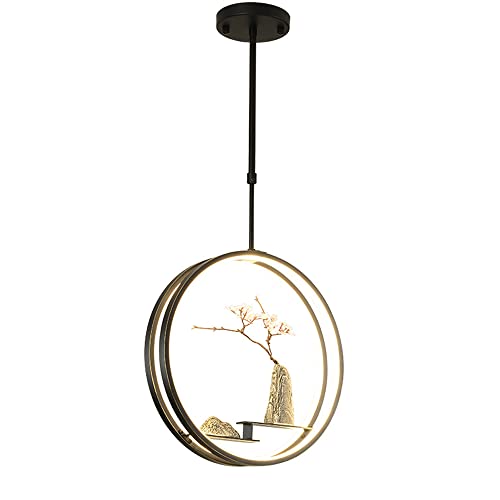 zishuo shop Wandleuchten, Gusseisen Silikonformndelleuchte Chinesischer Stil Imitation Echtstein Kunst Kronleuchter Led 48W Hängelamschlafzimmer Wohnzimmer Beleuchtungskörper von zishuo shop