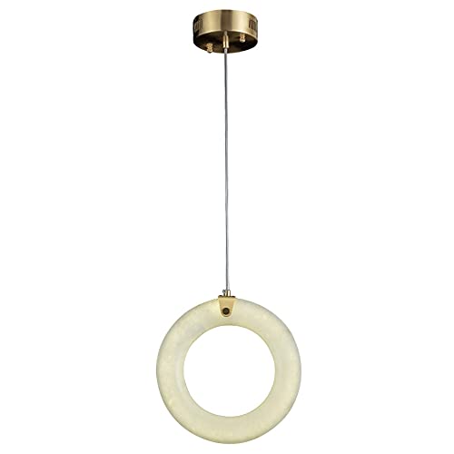 zishuo shop Wandleuchten, H65 Vollkupfer-Marmor-Pendelleuchten Einzelkopf-Innenleuchter Moderned Einfache Hängelampen Leuchte Led-Lichtquelle Droplight Büro-Studienbeleuchtudroplight/Klar./a von zishuo shop