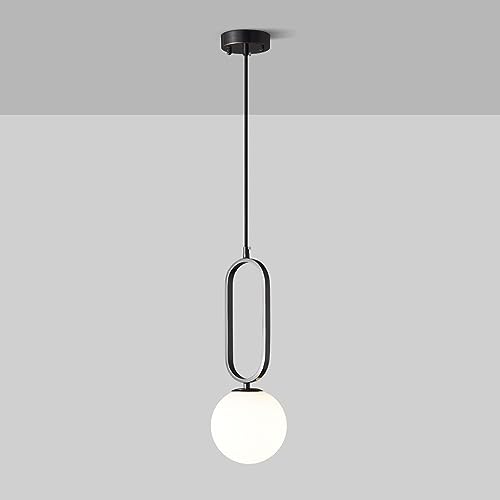 zishuo shop Wandleuchten, Nordic All Nachttischleuchter Einfache Kugelförmige Glaspendellamschlafzimmer Nachttisch Bar Restaurant Dekoration Deckenhängelame14 Heimbeleuchtungskörper/Dkel/a von zishuo shop