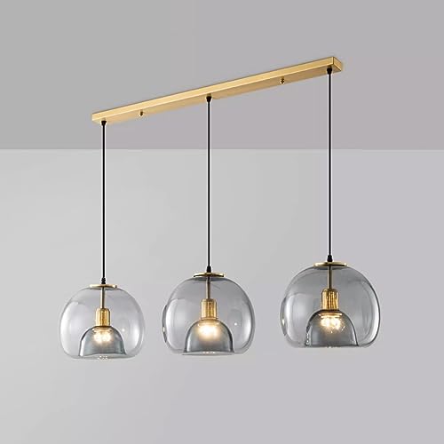 zishuo shop Wandleuchten, Nordic Restaurant Dreikopf-Kombinationsleuchter Einfache Moderne Vollkupferglas-Pendelleuchte Luxus Kreative Tischdekoration Deckenhängeleuchte E26 Innenbeleuchtungpen zishuo shop Wandleuchten, Nordic Restaurant Dreikopf-Kombinationsleuchter Einfache Moderne Vollkupferglas-Pendelleuchte Luxus Kreative Tischdekoration Deckenhängeleuchte E26 Innenbeleuchtungpen von zishuo shop