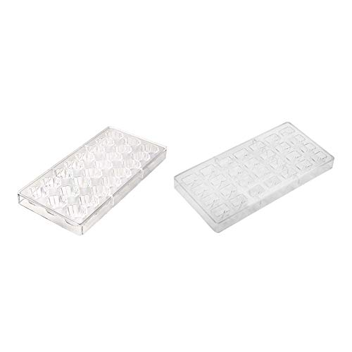 ziyuan 2 Stück Muschelform harte Schokoladenform 3D Muschel Polycarbonat klar Eis Gelee Süßigkeiten Form von ziyuan