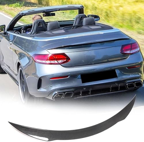 zjbzq Auto Heckspoiler für Mercedes Benz C-Klasse W205 A205 C43 C63 AMG Cabrio 2-Türer 2015-2020, Auto Heckspoilerflügel Kofferraum Spoiler Heckflosse, Auto Heckflügel Dekoration Spoilerflüge zjbzq Auto Heckspoiler für Mercedes Benz C-Klasse W205 A205 C43 C63 AMG Cabrio 2-Türer 2015-2020, Auto Heckspoilerflügel Kofferraum Spoiler Heckflosse, Auto Heckflügel Dekoration Spoilerflüge von zjbzq