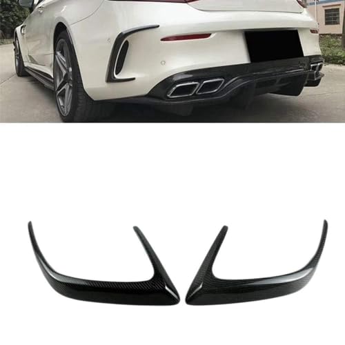 zjbzq Auto Heckstoßstangen Diffusor Spoilerlippe für Mercedes Benz Class C W205 C63 Coupe 2015-2018, Hintere Seitensplitter, Hinten Stoßstange Seite Vent Spoiler Anti kollision Schutz von zjbzq