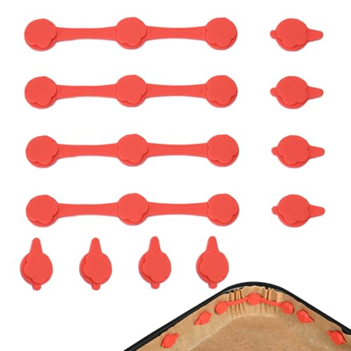 zjhukfmc 4 Stück Air Fryer Magnete für Pergamentpapier,10,5cm silikon magnetschnallen für heißluftfritteuse,Hitzebeständig und verbrühsicher,für Familienpicknick Gemeinschaftskochveranstaltungen von zjhukfmc