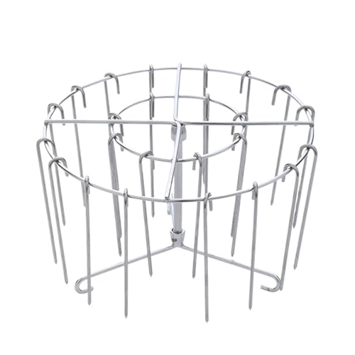zjhukfmc Air Fryer Grillspieße Edelstahl 16x10 cm Luftfritteusen Spießständer Backofen Spießgestell für Heißluftfritteusen Senkrechter Spießhalter Für Grillgemüse Fisch Camping Picknick von zjhukfmc