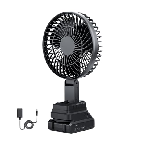 zjhukfmc Akkubetriebener Ventilator | Akku Ventilator Für Outdoor | Kabellos für Zelt, Reisen, Zuhause, Bootfahren, Angeln, Outdoor und von zjhukfmc