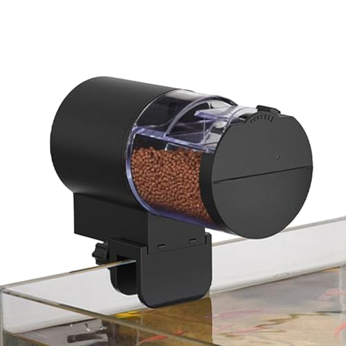 zjhukfmc Automatischer Fischfutterautomat Für Aquarium | 100ml Futterspender Für Kampffische - Intelligenter FutterSpender Für Urlaub Betta Schildkröten Teich von zjhukfmc