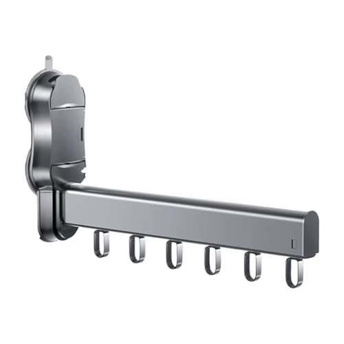 zjhukfmc Faltbarer -Wäschetrockner mit Saugnapf – Zerlegbar, 48,5x17 cm, 10 kg Belastbarkeit – Zum Aufhängen von Kleidung, Handtüchern, Decken auf Balkon, Terrasse, Wohnung von zjhukfmc