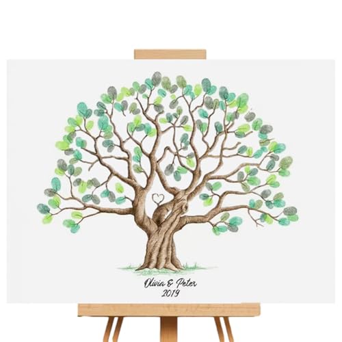 zjhukfmc Familien Fingerabdruck Baum Wandbild, Dekoratives Gästebuch, XXL Hochzeitsbaum Mit Fingerabdrücken Als Dekoratives Gästebuch Und Wandbild zjhukfmc Familien Fingerabdruck Baum Wandbild, Dekoratives Gästebuch, XXL Hochzeitsbaum Mit Fingerabdrücken Als Dekoratives Gästebuch Und Wandbild von zjhukfmc