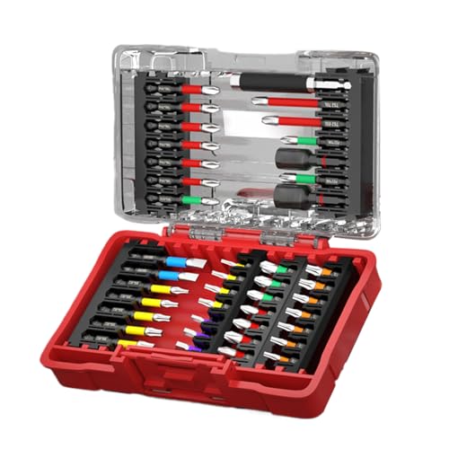 zjhukfmc Für Schrauber,Schraubendreher-Bit-Set 42-in-1 mit Verlängerungsaufsatz, Magnetadapter & Präzisions-Griff - Verlängerungsadapter Stecknuss Präzisionswerkzeuge Magnetisch Mit Regenbogenhülsen von zjhukfmc