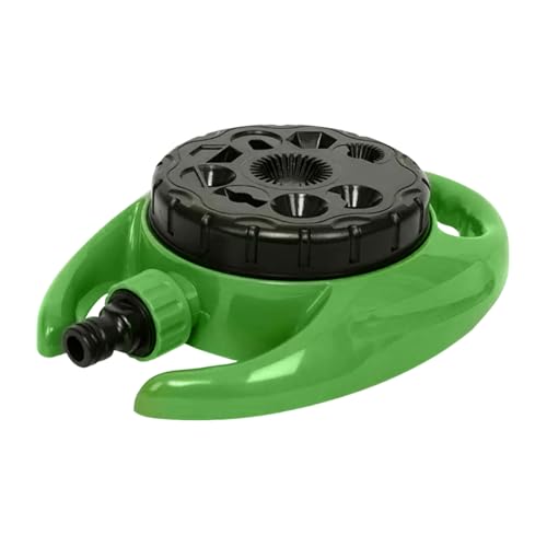 zjhukfmc Gartensprinkler - Automatische Bewässerung Gießsystem Für Gras,Oszillierend Verstellbares Bewässerungssystem Mit 9 Sprühvarianten Für Rasen Garten Beete Terrasse von zjhukfmc
