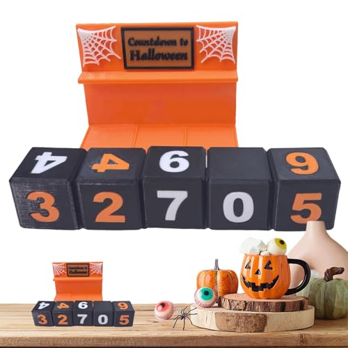 zjhukfmc Halloween Countdown Kalender - Festliche Wohnaccessoires,Halloween Countdown Block Für Kommode Nachttisch Fensterbank Wohnzimmer zjhukfmc Halloween Countdown Kalender - Festliche Wohnaccessoires,Halloween Countdown Block Für Kommode Nachttisch Fensterbank Wohnzimmer von zjhukfmc