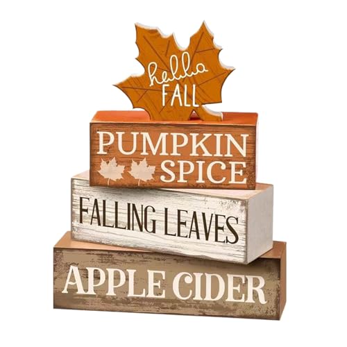 zjhukfmc Herbst Etagere, Rustikaler Ahorn Holz Block Schild, Rustikale Ernte Party Geschenke Für Thanksgiving Am Schreibtisch Auf Dem Kaminsims Küchenregal zjhukfmc Herbst Etagere, Rustikaler Ahorn Holz Block Schild, Rustikale Ernte Party Geschenke Für Thanksgiving Am Schreibtisch Auf Dem Kaminsims Küchenregal von zjhukfmc