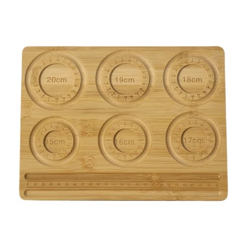 zjhukfmc Holzperlenbrett Tablett,26,3x20cm Perlenbrett Zur Schmuckherstellung,Messbrett zur Herstellung von Perlenarmbändern,Armbandperlenbrett,für Anfänger und Profis von zjhukfmc
