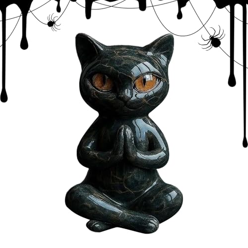 zjhukfmc Katzenfigur,Meditierende Tierfigur - Deko Figur Für Sideboard TV Schrank Küche Bücherregal Schlafzimmer Wohnzimmer zjhukfmc Katzenfigur,Meditierende Tierfigur - Deko Figur Für Sideboard TV Schrank Küche Bücherregal Schlafzimmer Wohnzimmer von zjhukfmc