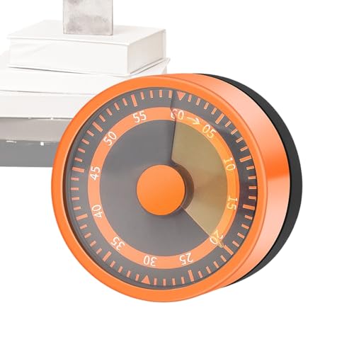 zjhukfmc Küchentimer,Zeituhr mit lautem Alarm | Edelstahl Aufziehbare Sichtbare Uhr Für Kochen Backen Lernen Küche Herd Kühlschrank Kinder Senioren von zjhukfmc