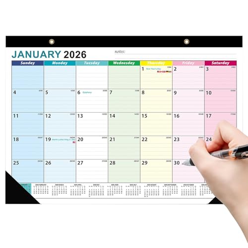 zjhukfmc Monatlicher Wandkalender - 18 Monatskalender,Ästhetischer Organizer Planer Langlebiges Design Für Zuhause Familie Küche Arbeitsplatz zjhukfmc Monatlicher Wandkalender - 18 Monatskalender,Ästhetischer Organizer Planer Langlebiges Design Für Zuhause Familie Küche Arbeitsplatz von zjhukfmc