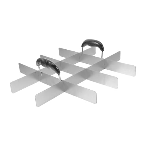 zjhukfmc Quadratische Kuchenausstecher,Edelstahl Quadrat Ausstecher Mit Griff,Backzubehör Für Fladen Reis Restaurant Haushalt Picknick Hochzeit Familienfeier - Torten Reis Flan Fondant Schneiden Feier von zjhukfmc