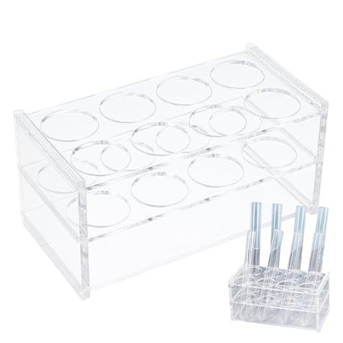 zjhukfmc Reagenzglashalter, Laborhalterung für Reagenzgläser, Acryl Aufbewahrungsbox Für Labor Unterricht Wissenschaft Bildung Organisation zjhukfmc Reagenzglashalter, Laborhalterung für Reagenzgläser, Acryl Aufbewahrungsbox Für Labor Unterricht Wissenschaft Bildung Organisation von zjhukfmc