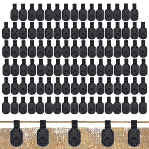 zjhukfmc Robuste Schattiergewebe-Klipps | Planen Clips Für Gartenvlies | 100 Stück Klemmen zum Befestigen von Sonnenschutzgewebe Folien Gartennetzen Markisen und Zelten mit robustem Griff für von zjhukfmc