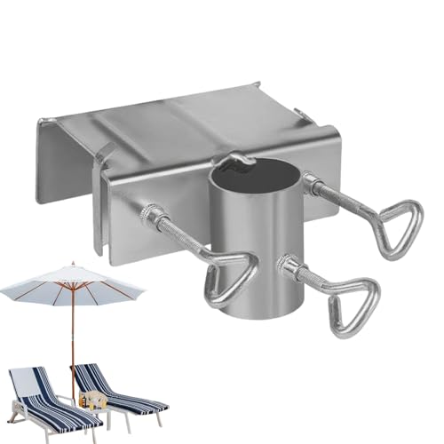 zjhukfmc Terrassen-Schirmhalterung - Tragbare Klemmhalterung - Tragbarer Halter Pool Garten Balkon Grill Camping Outdoor Aktivitaten von zjhukfmc