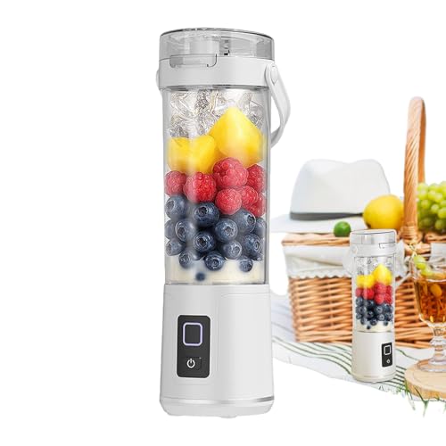 zjhukfmc Tragbarer Personal Mixer, 600 ml auslaufsicherer Trinkbecher, Wiederaufladbarer kabelloser Mixer mit Trinkaufsatz und dichter Deckel für Küche Smoothies Obst Reisen Getränke zjhukfmc Tragbarer Personal Mixer, 600 ml auslaufsicherer Trinkbecher, Wiederaufladbarer kabelloser Mixer mit Trinkaufsatz und dichter Deckel für Küche Smoothies Obst Reisen Getränke von zjhukfmc