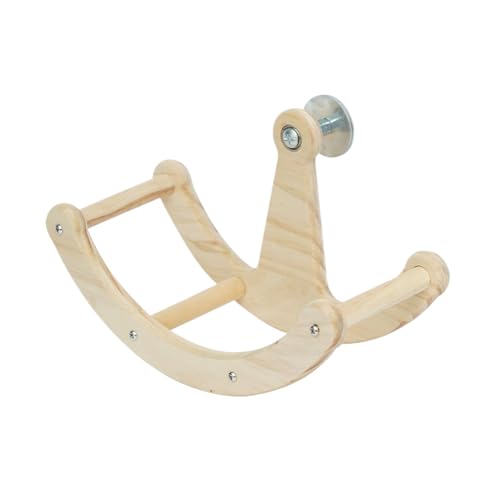 zjhukfmc Vogelkäfig Sitzstange, Drehbarer Spielzeug Vogel Holz Sitzstand, Stehhilfe Interaktives Spielzeug Für Nymphensittiche Sittiche Kanarienvögel Wellensittiche Tauben Unzertrennliche Haustiere von zjhukfmc