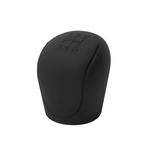 zjxcnb Auto Schaltknauf Abdeckung Für Smart Fortwo 450 451 453 / Forfour 453 454, rutschfeste Silikon-Schaltknauf-Abdeckung Weichwagen-Schaltschutzabdeckung,Black von zjxcnb