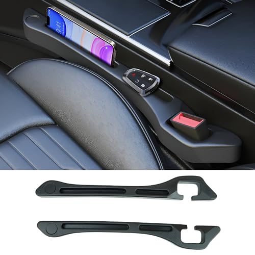 zjxyqw 2 Stück Autositz Lückenfüller für BMW Z4 M1 M3 M4 M6 E85 E89 G29 F82 F83 F13 F06 Roadster, Auto Sitzlückenfüller Lückenstopfen Lücken Organizer Auslaufsicherer Streifen,A/Black von zjxyqw