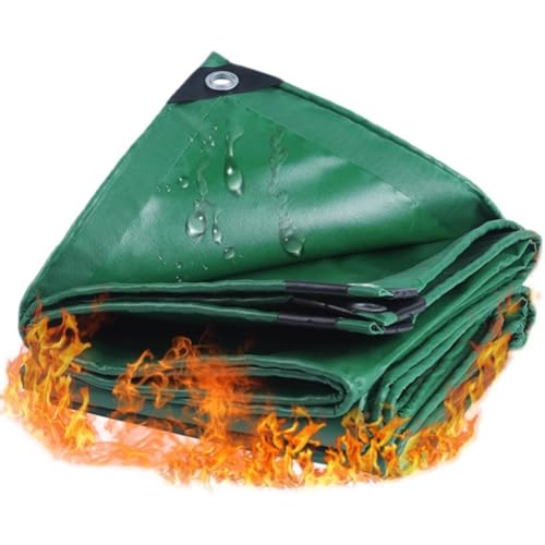 Feuerhemmende, Strapazierfähige Schattenplane, Polyester-Zeltschutzplane, Schweißvorhang Mit Ösen, Reißfest, UV-beständig, Für Gartenmöbel/Camping/Bootfahren/Autos(2x1.5 m) von zklaseot
