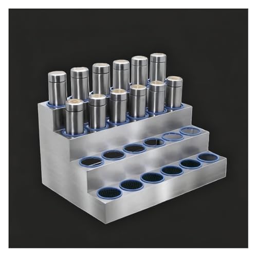 zklaseot Edelstahl Wasser Cup Aufbewahrungsregal, Trapezoid Isolierte Cup Hplder, Mitarbeiter Wasserflasche Aufbewahrungsregal, Für Einkaufszentren, Fabrik(500x300x80mm) von zklaseot