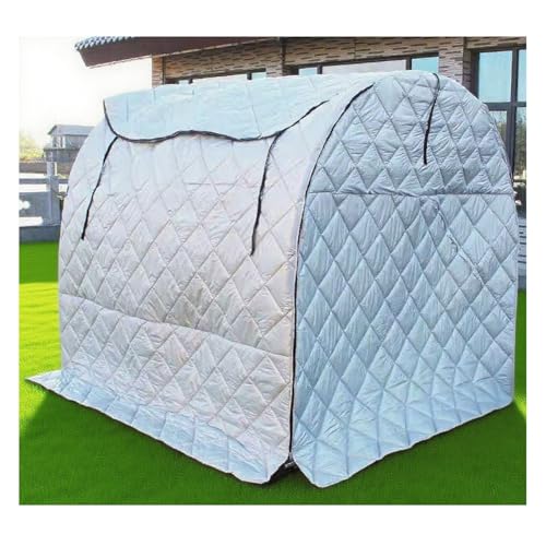 zklaseot Gartengewächshausabdeckung, Tragbarer Schuppen Mit Aufrollbarer Reißverschlusstür, Verdickte Abdeckdecke Für Pflanzen Im Freien, Enthält Nur Die Decke(2x1.5x2m) von zklaseot