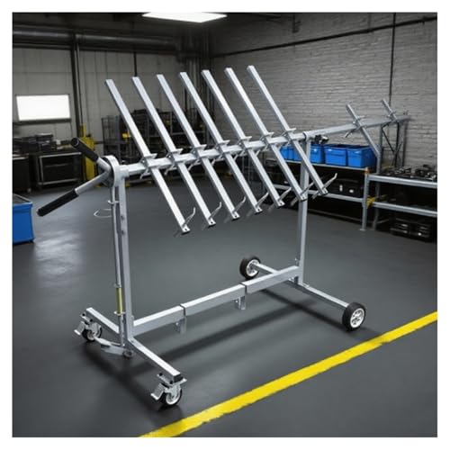 zklaseot Lackierständer Für Karosserietüren, Multifunktions-Lackierständer, Um 360° Drehbarer Plattenhalter Zum Aufhängen Von Autoplatten, Türen, Kotflügeln, Stoßstangen(C-130x87x92cm) von zklaseot