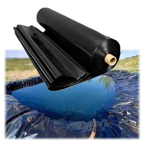 zklaseot Robuste HDPE-Teichfolie, 0,3 Mm Dicke Teichfolie, Durchstich- Und Reißfest, Für Koiteiche, Bachläufe, Springbrunnen Und Wassergärten(2x12m/6.6x39.4ft) von zklaseot