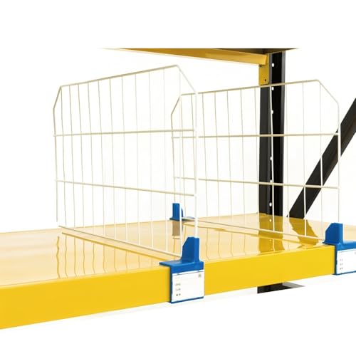 zklaseot Supermarkt-Regalteiler, 10 Stück Draht-Regalteiler, Lagertrennwand, Zur Organisation Von Expresslieferungen(White-B,60x45 cm-10pcs) von zklaseot