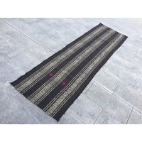 Handgewebter Dunkelbrauner Woll Kelim Läufer 7 X 25 cm Handgewebter Dunkelbrauner Woll Kelim Läufer 7 X 25 cm von zkrugs