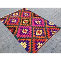 Handgewebter Kelim Teppich Vintage Wohndekor | 138 X 206 cm Handgewebter Kelim Teppich Vintage Wohndekor | 138 X 206 cm von zkrugs