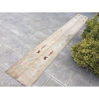 Handgewebter Oushak Teppich Läufer Kleiner, Schmaler Handgewebter Oushak Teppich Läufer Kleiner, Schmaler von zkrugs