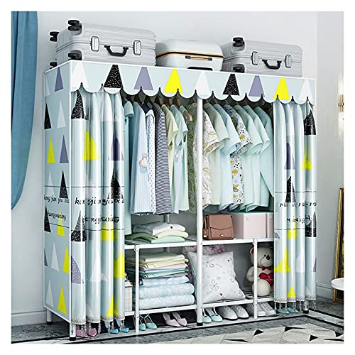 Tragbarer Kleiderschrank Kleidung Schrank Polyester Baumwolle atmungsaktiv Kleidung Lagerung Organizer Schrank Schrank Schrank Tragbarer Schrank Schrank Schrank Tragbare Kleidung Schrank 55/63 po von zlw-shop