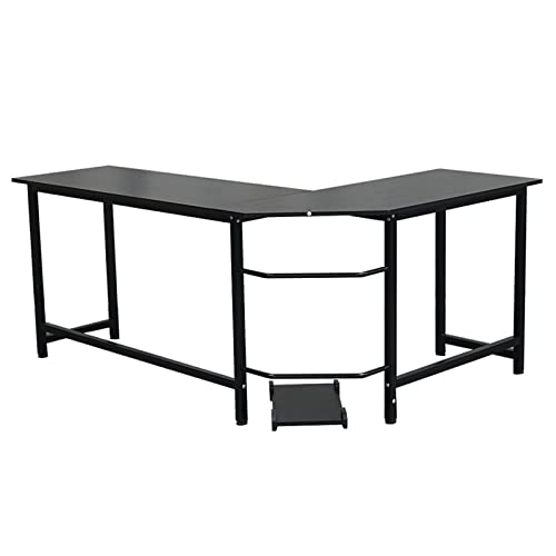 zlw-shop Desktop in L-Form Minimalistisch Modern PC Schreibtisch Black Corner Desk Large Home Office Learning Schreibtisch Workstation mit Stehprozessor zlw-shop Desktop in L-Form Minimalistisch Modern PC Schreibtisch Black Corner Desk Large Home Office Learning Schreibtisch Workstation mit Stehprozessor von zlw-shop