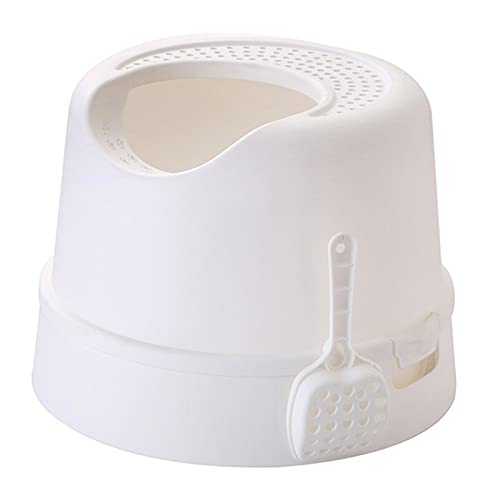 zlw-shop Katzentoilette Top Entry Cat Katzentoilette Box mit Katzenstreu Scoop Splash Spritzwassergeschützt Basis für Katzentoilette rund abnehmbares Tablett Katzentoilette zlw-shop Katzentoilette Top Entry Cat Katzentoilette Box mit Katzenstreu Scoop Splash Spritzwassergeschützt Basis für Katzentoilette rund abnehmbares Tablett Katzentoilette von zlw-shop