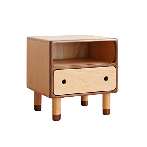 zlw-shop Nachttisch Aufbewahrungsschrank aus Holz Einfacher Nachttisch aus Holz Wohnzimmer Praktischer Betttisch Schlafzimmer Nachttisch Kabine Schrank Nachttisch Schlafzimmer von zlw-shop